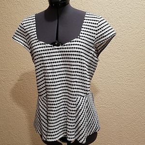 Anthropologie brand top with peplum